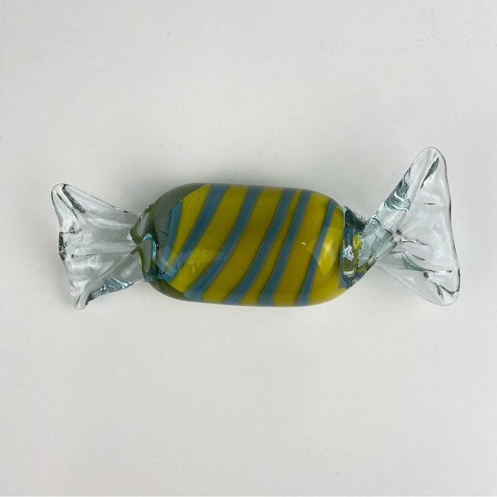 Vintage Late 20th Century Art Glass Cellophane Candy